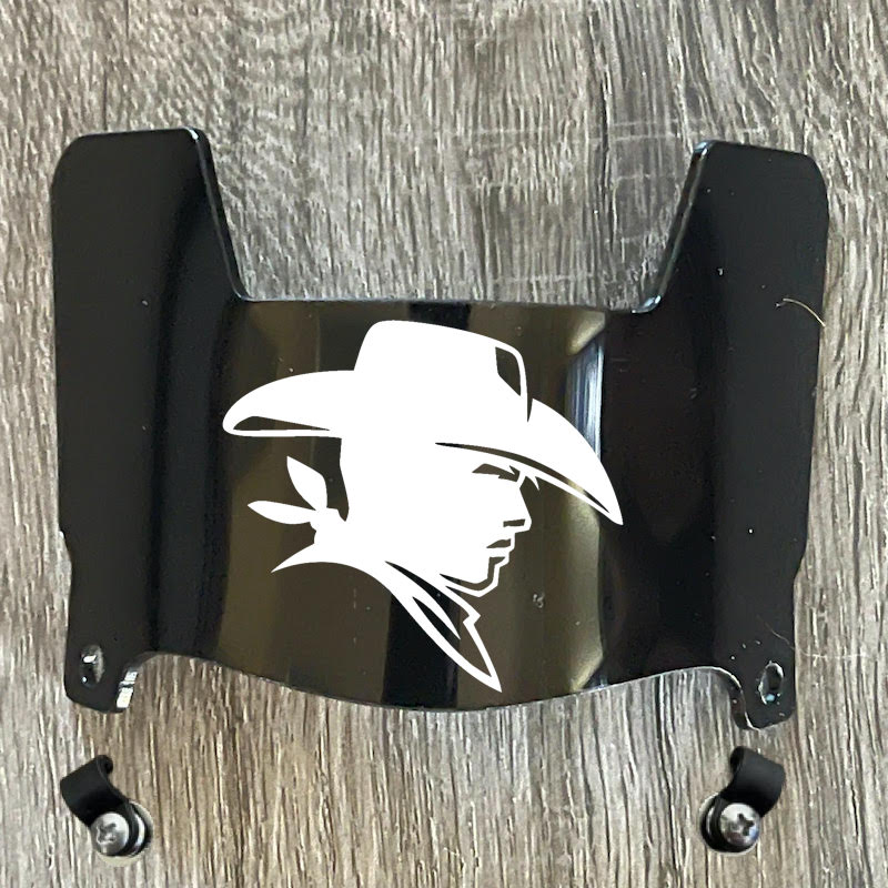 Hardin-Simmons Cowboys Mini Football Helmet Visor Shield Black Dark Tint w/ Clips