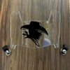 Hardin-Simmons Cowboys Mini Football Helmet Visor Shield Clear w/ Clips