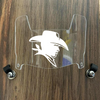 Hardin-Simmons Cowboys Mini Football Helmet Visor Shield Clear w/ Clips
