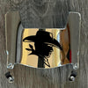 Hardin-Simmons Cowboys Mini Football Helmet Visor Shield Silver Chrome Mirror w/ Clips