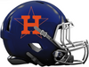 Houston Astros Custom Concept Navy Blue Mini Riddell Speed Football Helmet