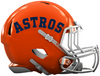 Houston Astros Custom Concept Orange Mini Riddell Speed Football Helmet