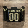 Houston Texans Custom Name & Number Full Size Football Helmet Visor Shield Black Dark Tint w/ Clips - CAMO
