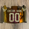 Houston Texans Custom Name & Number Full Size Football Helmet Visor Shield Red Iridium Mirror w/ Clips - CAMO