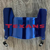 Houston Texans Mini Football Helmet Visor Shield Blue Chrome Mirror w/ Clips