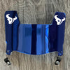 Houston Texans Mini Football Helmet Visor Shield Blue Chrome Mirror w/ Clips