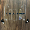 Houston Texans Mini Football Helmet Visor Shield Clear w/ Clips