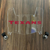 Houston Texans Mini Football Helmet Visor Shield Clear w/ Clips