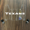 Houston Texans Mini Football Helmet Visor Shield Clear w/ Clips