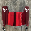 Houston Texans Mini Football Helmet Visor Shield Red Chrome Mirror w/ Clips