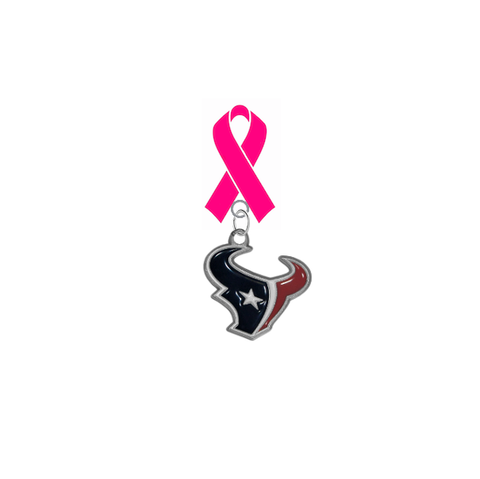 Houston Texans NFL Breast Cancer Awareness / Mothers Day Pink Ribbon Lapel Pin