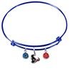 Houston Texans Blue NFL Expandable Wire Bangle Charm Bracelet