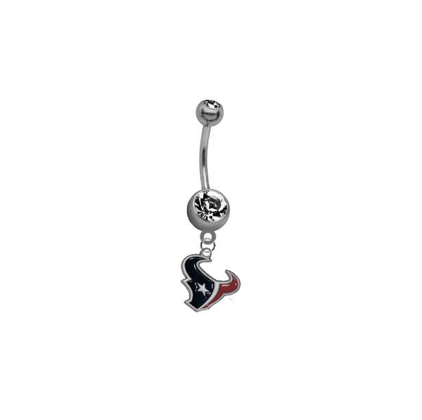 Houston Texans NFL Football Belly Button Navel Ring