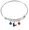 Houston Texans NFL Expandable Wire Bangle Charm Bracelet