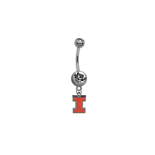 Illinois Fighting Illini NCAA College Belly Button Navel Ring