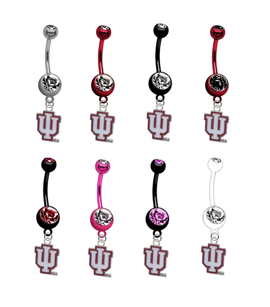 Indiana Hoosiers NCAA College Belly Button Navel Ring - Pick Your Color