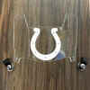 Indianapolis Colts Mini Football Helmet Visor Shield Clear w/ Clips
