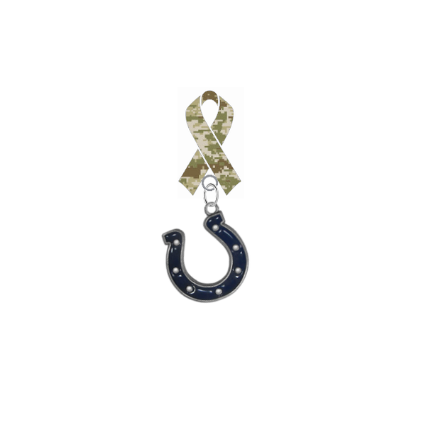 Indianapolis Colts NFL Salute to Service Military Appreciation Camo Ribbon Lapel Pin