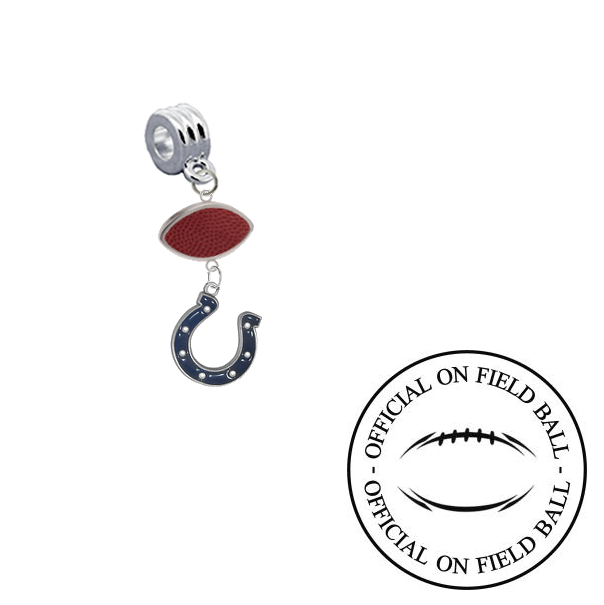 Indianapolis Colts On Field Football Universal European Bracelet Charm (Pandora Compatible)