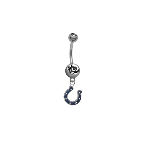 Indianapolis Colts NFL Football Belly Button Navel Ring