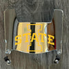 Iowa State Cyclones Mini Football Helmet Visor Shield Silver Chrome Mirror w/ Clips
