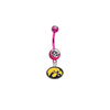 Iowa Hawkeyes PINK College Belly Button Navel Ring