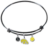 Iowa Hawkeyes Style 2 NCAA Black Expandable Wire Bangle Charm Bracelet