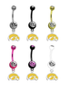 Iowa Hawkeyes Style 2 NCAA College Belly Button Navel Ring - Pick Your Color