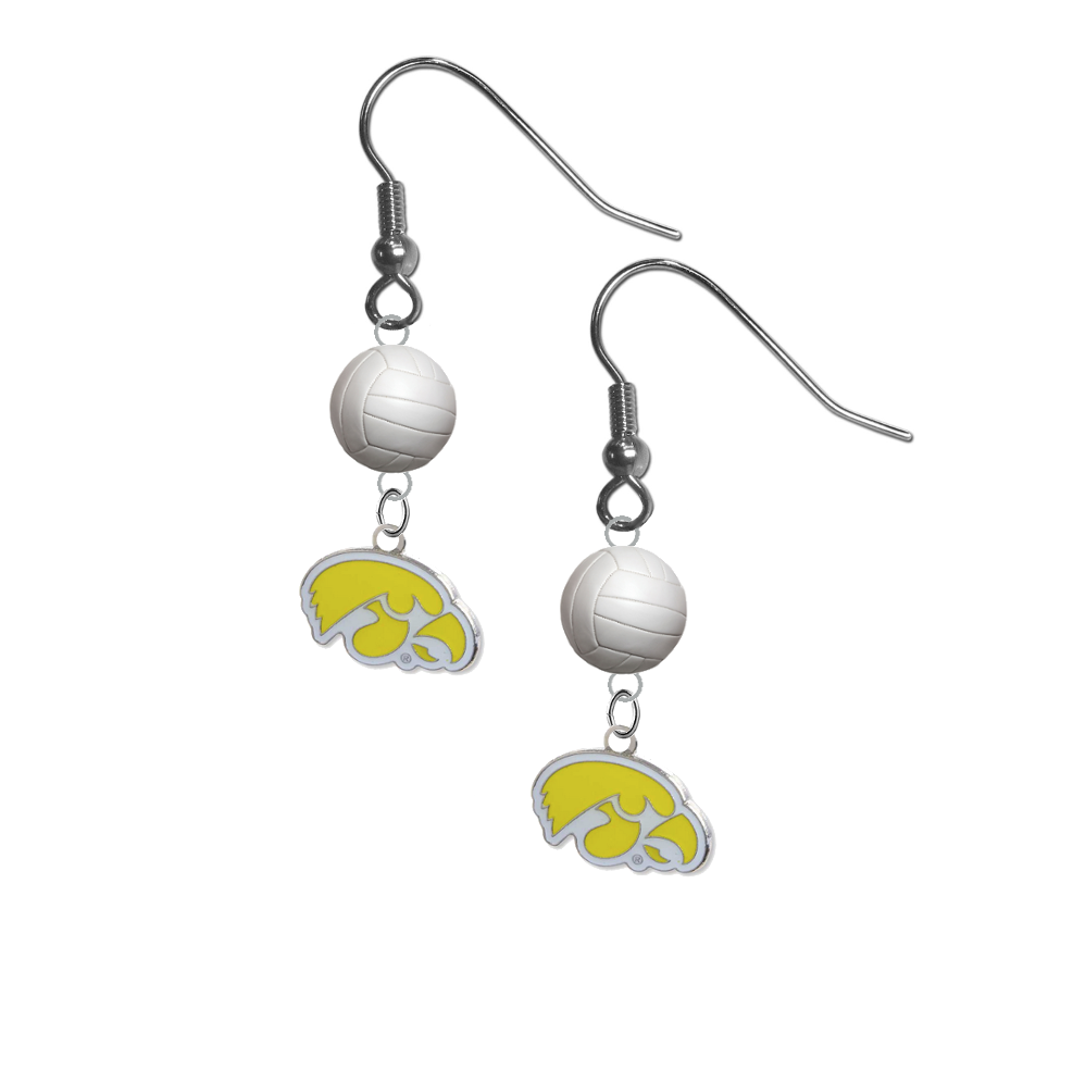 Iowa Hawkeyes Style 2 NCAA Volleyball Dangle Earrings