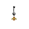 Iowa State Cyclones BLACK College Belly Button Navel Ring