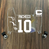 Kansas City Chiefs Isiah Pacheco Mini Football Helmet Visor Shield Clear w/ Clips - PICK COLOR
