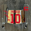 Kansas City Chiefs Isiah Pacheco Mini Football Helmet Visor Shield Silver Chrome Mirror w/ Clips - PICK COLOR