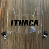 Ithica Bombers Mini Football Helmet Visor Shield Clear w/ Clips