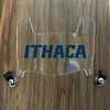 Ithica Bombers Mini Football Helmet Visor Shield Clear w/ Clips