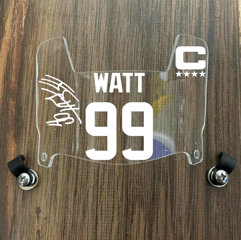 Arizona Cardinals JJ Watt Mini Football Helmet Visor Shield Clear w/ Clips