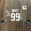 Arizona Cardinals JJ Watt Mini Football Helmet Visor Shield Clear w/ Clips