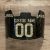 Jacksonville Jaguars Custom Name & Number Full Size Football Helmet Visor Shield Black Dark Tint w/ Clips - CAMO