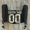 Jacksonville Jaguars Custom Name & Number Mini Football Helmet Visor Shield Black Dark Tint w/ Clips - MONEY PRINT
