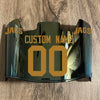 Jacksonville Jaguars Custom Name & Number Full Size Football Helmet Visor Shield Gold Iridium Mirror w/ Clips - METALLIC GOLD