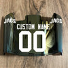 Jacksonville Jaguars Custom Name & Number Full Size Football Helmet Visor Shield Gold Iridium Mirror w/ Clips - WHITE