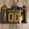 Jacksonville Jaguars Custom Name & Number Full Size Football Helmet Visor Shield Silver Chrome Mirror w/ Clips - METALLIC GOLD