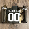 Jacksonville Jaguars Custom Name & Number Full Size Football Helmet Visor Shield Silver Chrome Mirror w/ Clips - WHITE
