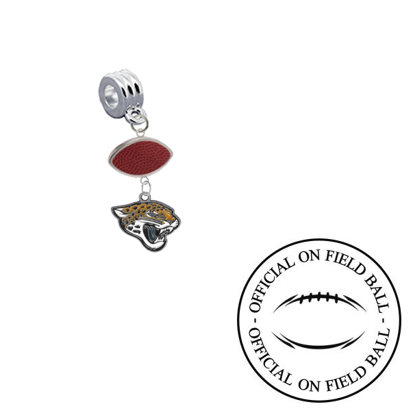 Jacksonville Jaguars On Field Football Universal European Bracelet Charm (Pandora Compatible)