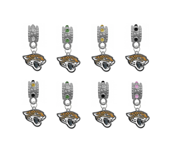 Jacksonville Jaguars NFL Football Crystal Rhinestone European Bracelet Charm