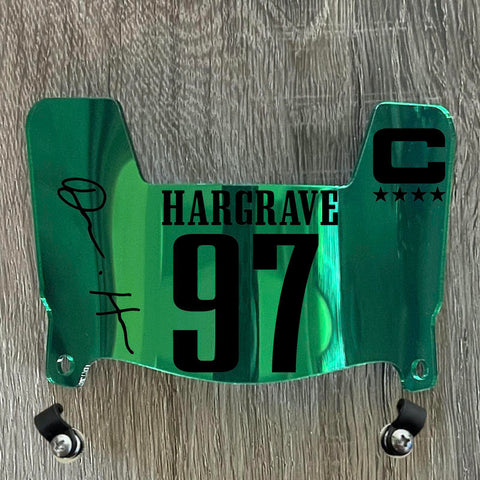 Philadelphia Eagles Javon Hargrave Mini Football Helmet Visor Shield Green Chrome Mirror w/ Clips - PICK COLOR
