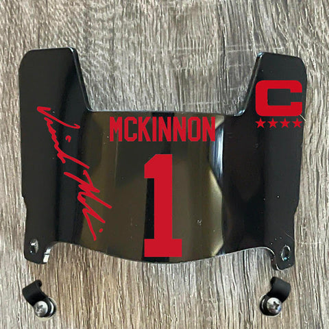 Kansas City Chiefs Jerick Mckinnon Mini Football Helmet Visor Shield Black Dark Tint w/ Clips - PICK COLOR