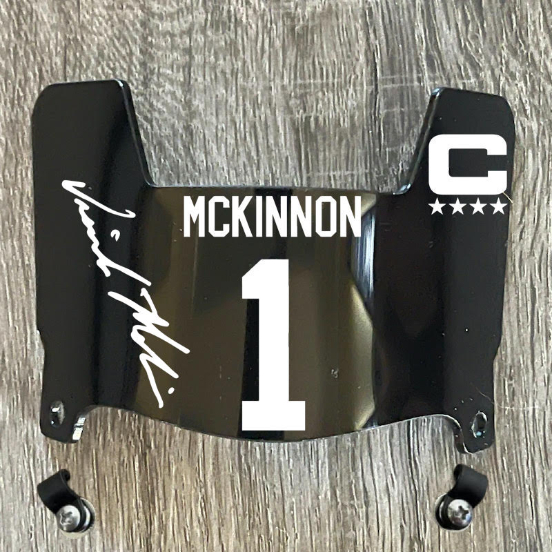 Kansas City Chiefs Jerick Mckinnon Mini Football Helmet Visor Shield Black Dark Tint w/ Clips - PICK COLOR