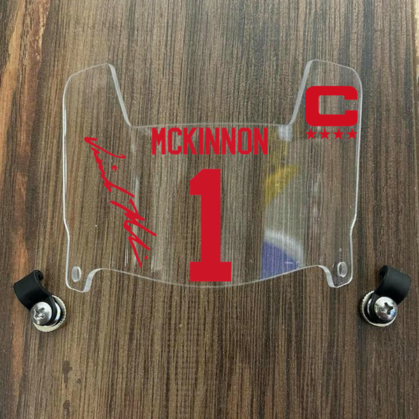 Kansas City Chiefs Jerick Mckinnon Mini Football Helmet Visor Shield Clear w/ Clips - PICK COLOR