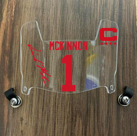Kansas City Chiefs Jerick Mckinnon Mini Football Helmet Visor Shield Clear w/ Clips - PICK COLOR
