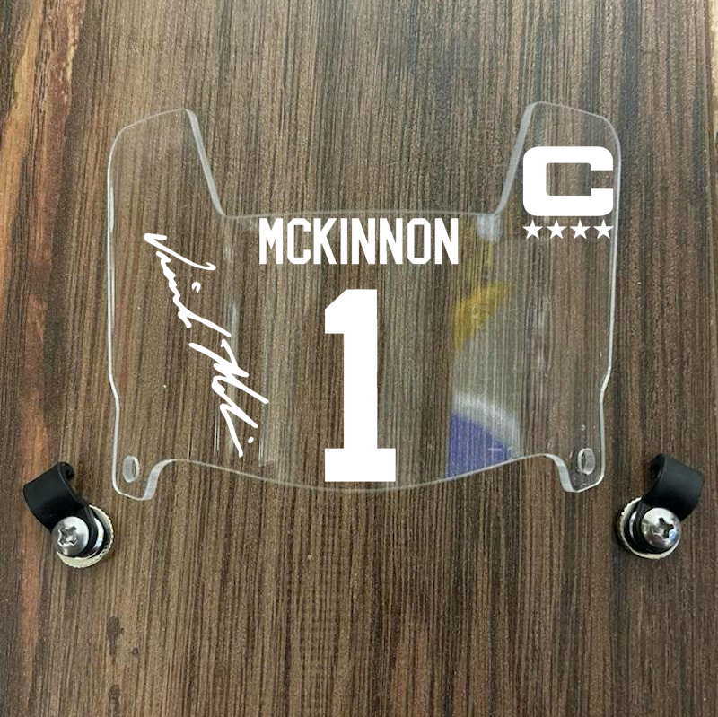Kansas City Chiefs Jerick Mckinnon Mini Football Helmet Visor Shield Clear w/ Clips - PICK COLOR